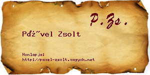 Pável Zsolt névjegykártya